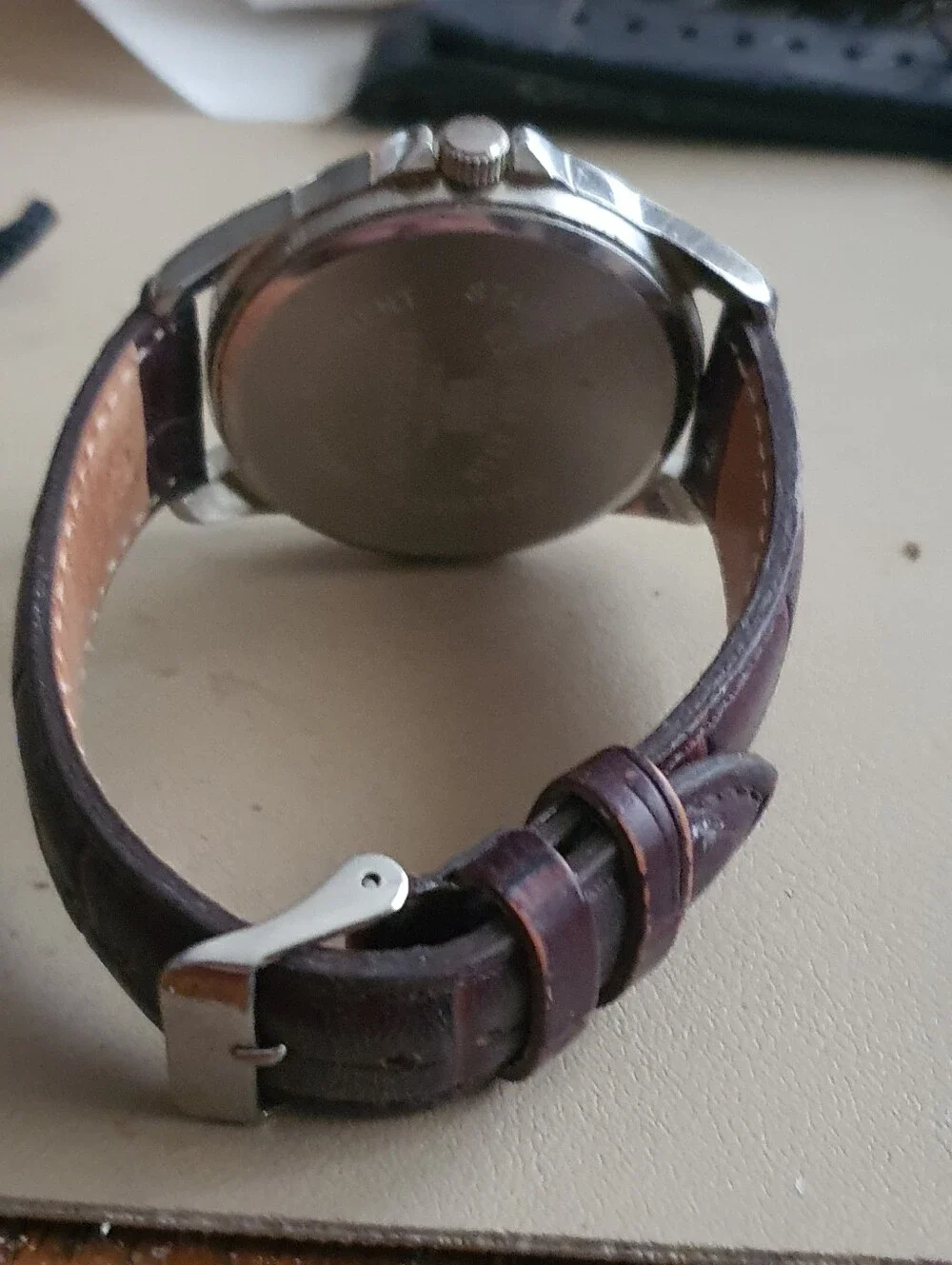 10/$20 US Polo Assn Silver/Goldtone Leather Men's Watch